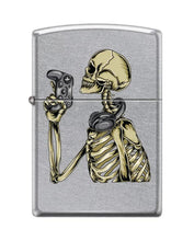 Load image into Gallery viewer, Zippo Lighter- Personalized Engrave Skeleton Gamer Design #Z5378
