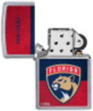 Load image into Gallery viewer, Zippo 2021 NHL Florida Panthers Street Chrome Pocket Lighter

