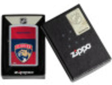 Load image into Gallery viewer, Zippo 2021 NHL Florida Panthers Street Chrome Pocket Lighter
