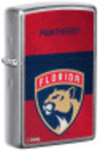 Load image into Gallery viewer, Zippo 2021 NHL Florida Panthers Street Chrome Pocket Lighter

