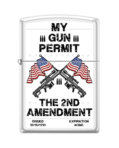 Zippo Lighter- Personalized 2nd Amendment We The People Permit #Z6001