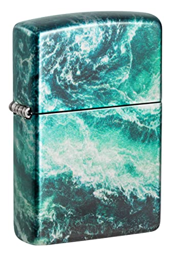 Zippo Lighter- Personalized Mountain Moon Rogue Wave Fusion 48621
