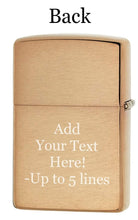 Load image into Gallery viewer, Zippo Lighter- Personalized Engrave Americana Eagle Prey Flag Patriotic #20854
