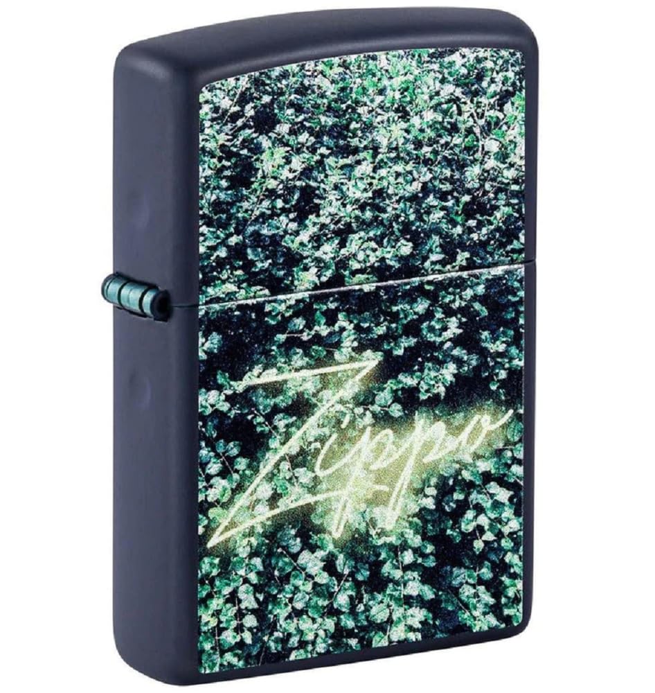 Zippo Lighter - Personalized Customize Message Engrave on Backside for Zippo Brand Design Logo Lighter (Zippo Design 48721)