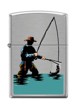 Load image into Gallery viewer, Zippo Lighter- Personalized Engrave for Catching A Fish Fisherman #Z5215
