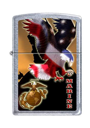 Zippo Lighter- Personalized Engrave for USMC Eagle USA Marine Corps #Z112