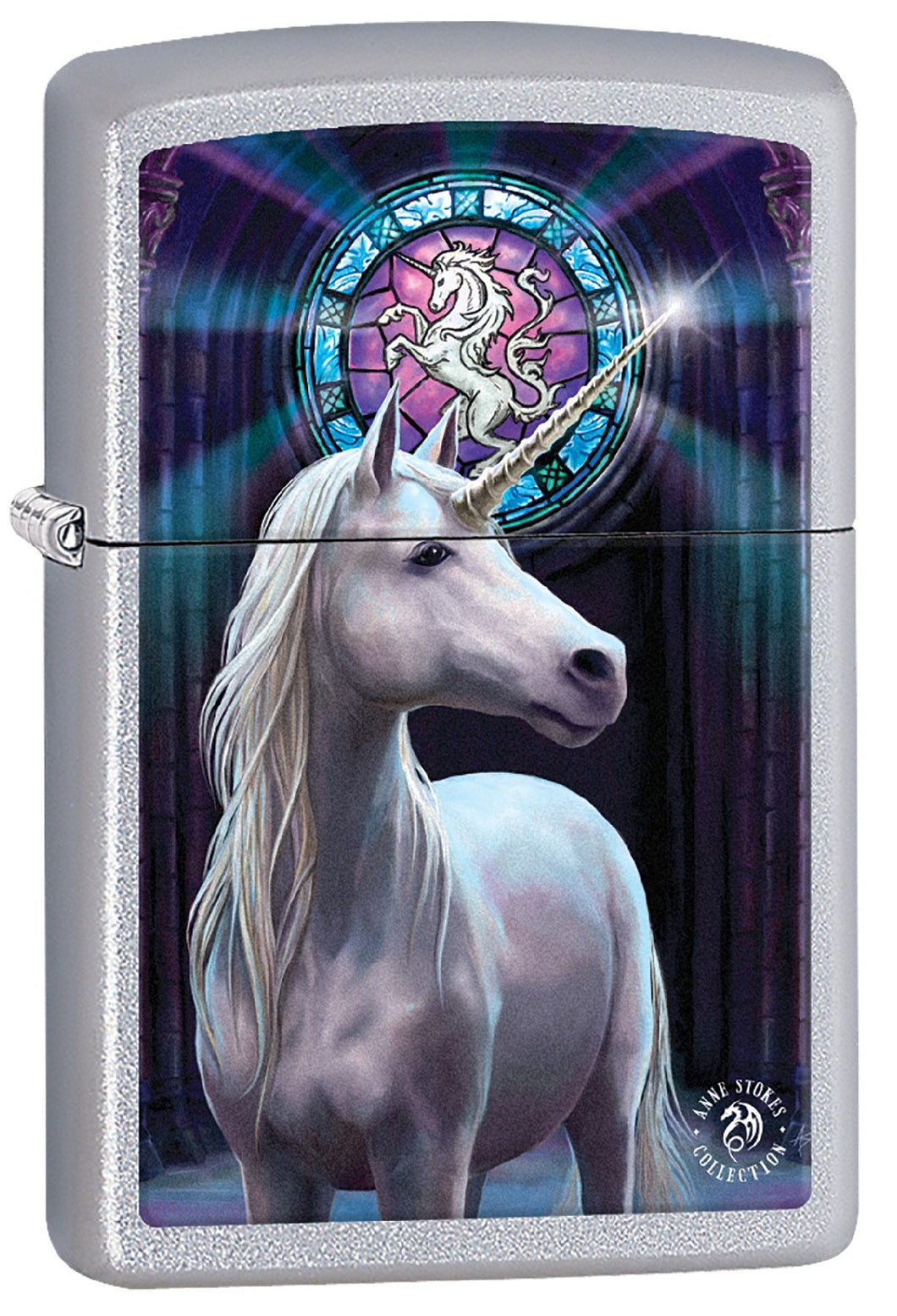 Zippo Personalized Message Engraved on Backside Unicorn Windproof Lighter