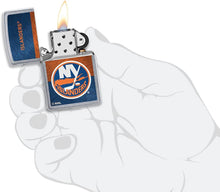 Load image into Gallery viewer, Zippo 2021 NHL New-York-Islanders Street Chrome Pocket Lighter
