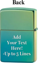 Load image into Gallery viewer, Zippo Lighter- Personalized Engrave for Leaf Designs Leaf Teal #Z5515
