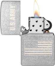 Load image into Gallery viewer, Zippo Lighter- Personalized Engrave for U.S. Army Military US Flag Laser #48557
