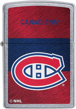 Load image into Gallery viewer, Zippo 2021 NHL Montreal Canadiens Street Chrome Pocket Lighter
