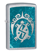 Load image into Gallery viewer, Zippo Lighter- Personalized Message for Turtle Design Herringbone Sweep #Z158
