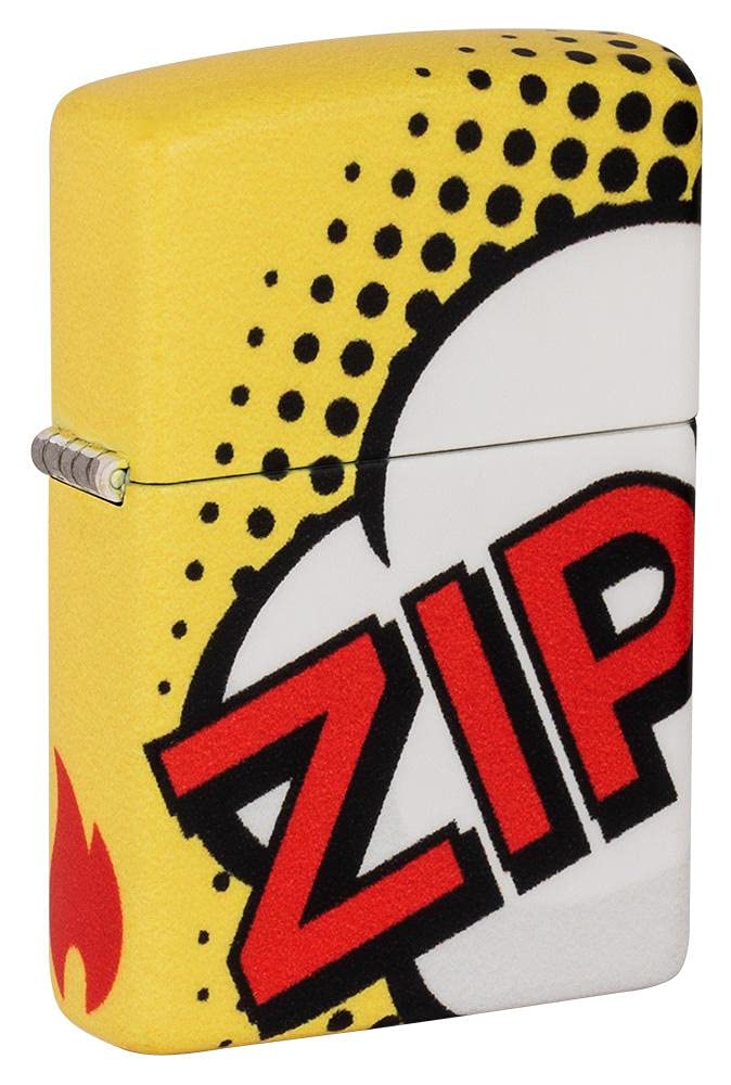 Zippo Lighter - Personalized Customize Message Engrave on Backside for Zippo Art Design (Pop Art Design #49533)