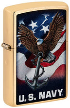 Load image into Gallery viewer, Zippo Lighter- Personalized Engrave U.S. Army U.S. Navy Eagle Anchor 48549
