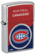 Load image into Gallery viewer, Zippo Lighter - Custom Engraved with Your Message for NHL Montreal Canadiens 2024 Street Chrome Pocket Lighter 46196
