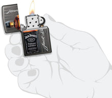 Load image into Gallery viewer, Zippo Lighter- Personalized Message Engrave for Jack Daniel&#39;s Black Matte #49321
