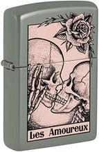 Load image into Gallery viewer, Zippo Lighter- Personalized Engrave for Skull Series2 Death Kiss Sage #48594
