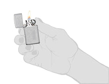 Load image into Gallery viewer, Zippo Lighter - Personalized Customize Message Engrave on Slim Size Windproof Lighter (Chrome Venetian) #1652
