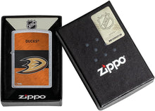 Load image into Gallery viewer, Zippo 2021 NHL Anaheim Ducks Street Chrome Pocket Lighter
