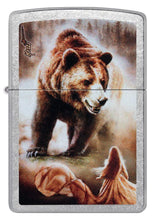 Load image into Gallery viewer, Zippo Lighter- Personalized Engrave Animals Outdoors Mazzi Grizzly Bear 48330
