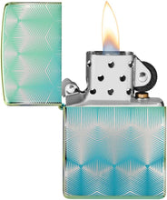 Load image into Gallery viewer, Zippo Pattern 360 Design High Polish Teal Pocket Lighter
