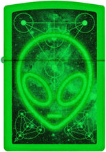 Load image into Gallery viewer, Zippo - Customized Message on Glowing Alien Glow in The Dark Pocket 46288
