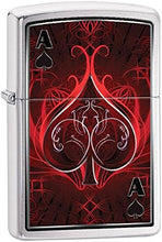 Load image into Gallery viewer, Zippo Lighter- Personalized Engrave Ace of SpadesZippo Ace of Spades Brush #Z403
