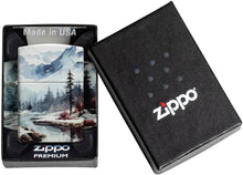 Load image into Gallery viewer, Zippo Lighter - Customized Message Frozen Valley 540 Matte Pocket Lighter 46702
