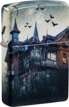 Load image into Gallery viewer, Zippo Lighter - Customized Message Haunted House - Glow-in-The-Dark Green 48922
