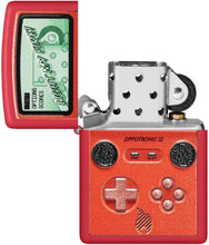Load image into Gallery viewer, Zippo Lighter - Customized Message Zippotronic Red Matte Pocket Lighter 46700
