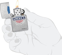 Load image into Gallery viewer, Zippo Lighter -Custom Message Engrave for Buck Wear America Street Chrome 48938
