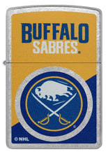 Load image into Gallery viewer, Zippo Lighter - Custom Engraved with Your Message for NHL Buffalo Sabres 2024 Street Chrome Pocket Lighter 46183
