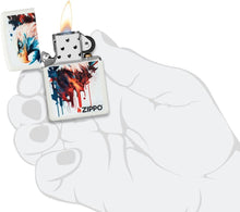 Load image into Gallery viewer, Zippo Lighter - Customized Message on Painted Eagle White Matte Pocket 46692

