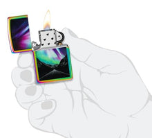 Load image into Gallery viewer, Zippo Lighter - Custom Engraved with Your Message for Aurora Road Design Multi Color Pocket Lighter 46236
