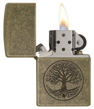 Load image into Gallery viewer, Zippo Lighter- Personalized Custom Message Engrave Tree of Life #29149
