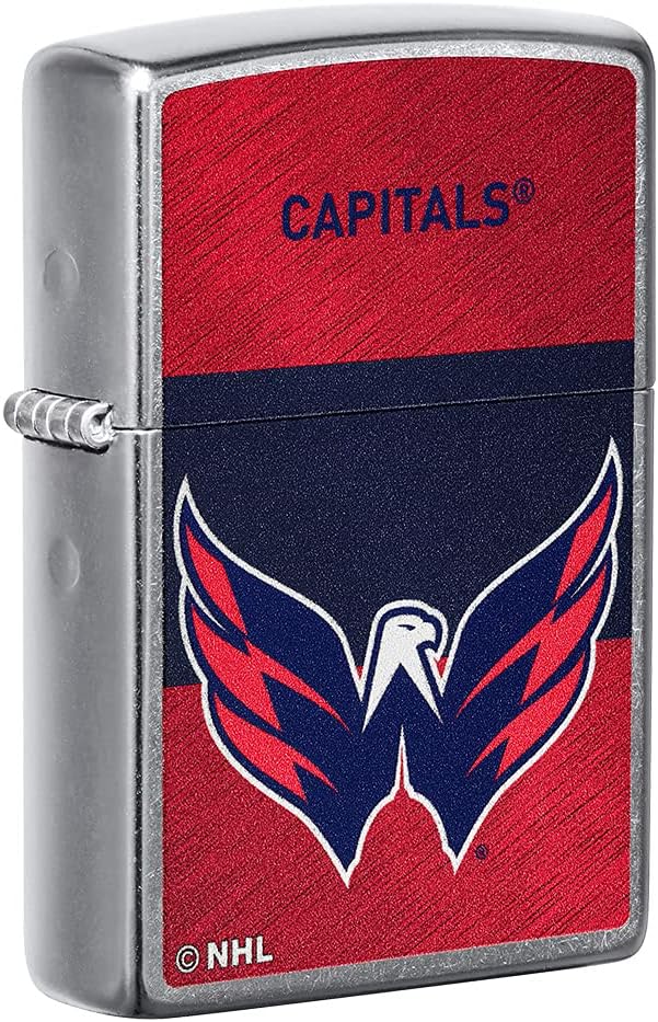 Zippo 2021 NHL Washington Capitals Street Chrome Pocket Lighter