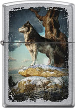 Load image into Gallery viewer, Zippo Lighter- Personalized Engrave Wolf WolvesZippo Lighter Z1087
