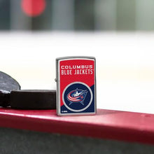 Load image into Gallery viewer, Zippo Lighter - Custom Engraved with Your Message for NHL Columbus Blue Jackets 2024 Street Chrome Pocket Lighter 46188
