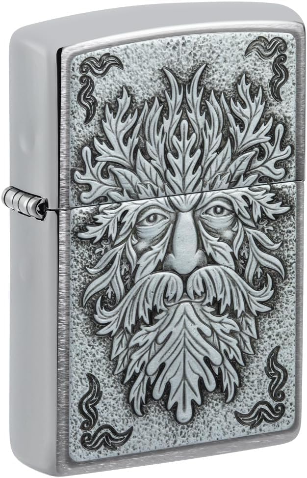 Zippo Lighter- Personalized Engrave Lucky Clover Shamrock Green Man Irish 48906