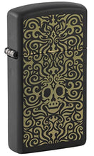 Load image into Gallery viewer, Zippo Lighter- Personalized Engrave for Skull Series2 Slim Skull Filigree 48564
