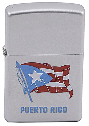 Zippo Lighter- Personalized Message Puerto Rico Flag Windproof Lighter #Z197