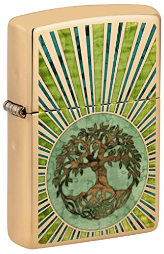 Zippo Lighter- Personalized Engrave for Heart of The Tree High Polish #48391