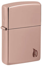 Load image into Gallery viewer, Zippo Lighter - Custom Engraved with Your Message - Armor Deep Carved Flame - High Polish Rose Gold 46401
