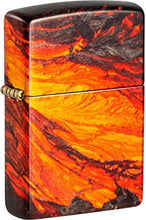 Load image into Gallery viewer, Zippo Lighter- Personalized Mountain Moon Scene Lava Flow Fusion 48622
