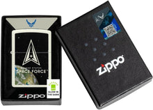 Load image into Gallery viewer, Zippo - Customized Message on U.S. Space Force™ Glow in The Dark Pocket 46421

