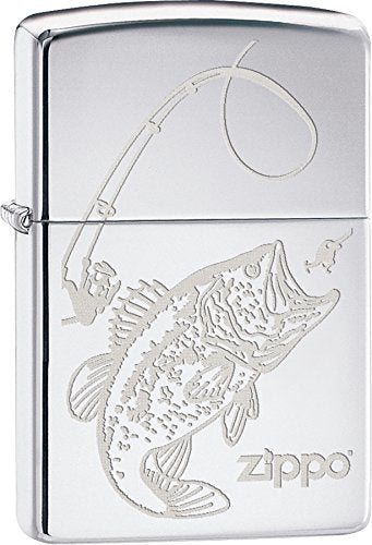 Zippo Lighter- Personalized Message Wild Trout Bass Fishing Windproof #Z454