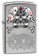 Load image into Gallery viewer, Zippo Lighter- Personalized Engrave Ace of Spades Card Game Devil&#39;s Poker
