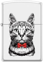 Load image into Gallery viewer, Zippo Lighter- Personalized Engrave Cool Cat Bow Kitten Puddy Cool Cat Z5563
