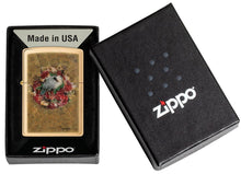 Load image into Gallery viewer, Zippo Lighter - Personalized Custom Message Engraved on Back for Spazuk Art Works Windproof Zippo Lighter (Spazuk Bird and Roses 48329)
