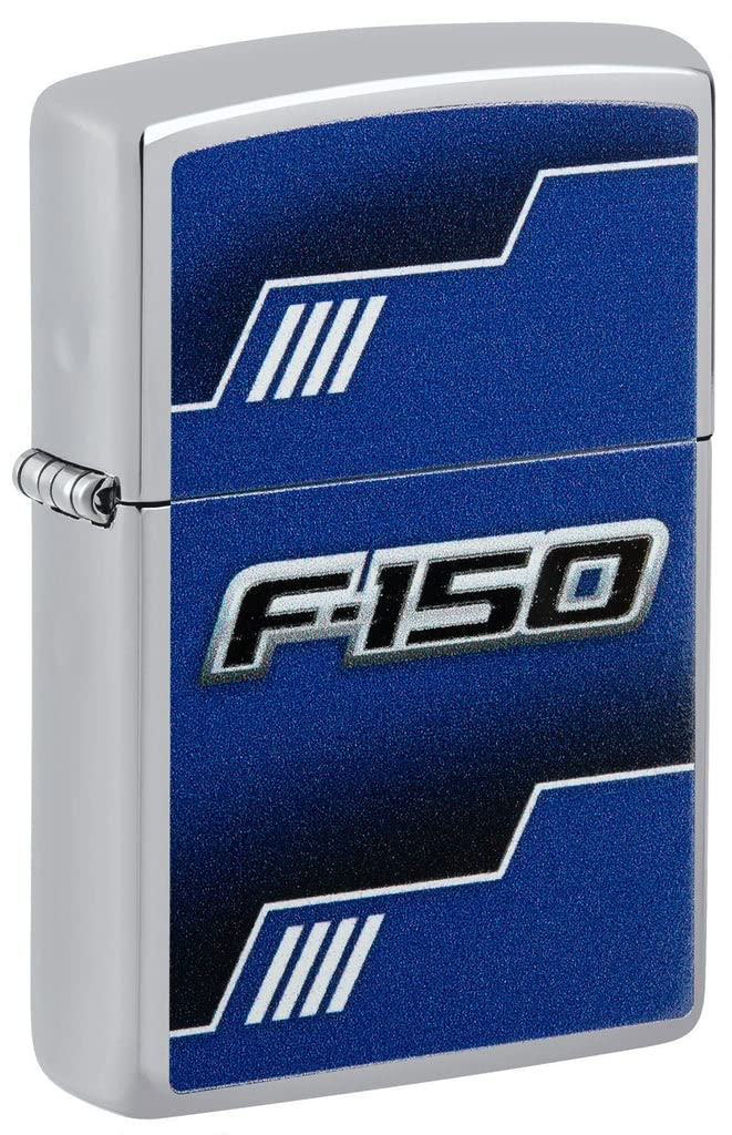 Zippo Lighter - Personalized Customize Message Engrave on Backside for Ford Design Zippo Lighter (Ford F-150 48403)